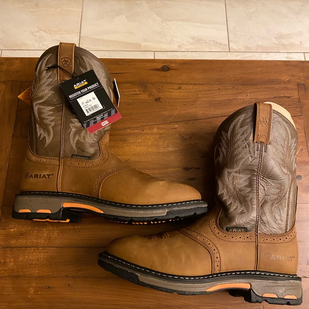 Ariat workhog pull on work boots men